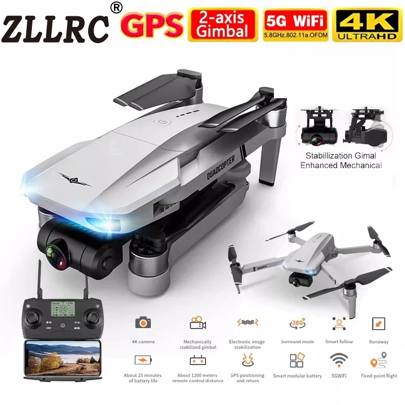 ZLLRC KF102 GPS , 8K HD ī޶, 2  ,  ..